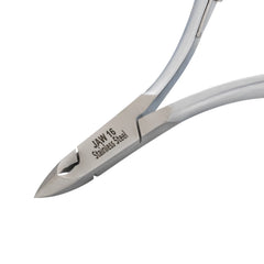 HNSQ-C063 Square Head , (Matt Grey), Jaw 16 ,Single Spring Cuticle Nipper Stainless Steel 420