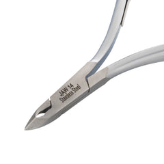 HNSS-C065  Semi-Square Head , (Matt Grey), Jaw 14, Single Spring Cuticle Nipper Stainless Steel 420