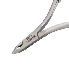 HNSS-C066 Semi-Square Head , (Polish Grey), Jaw 14 ,Single Spring Cuticle Nipper Stainless Steel 420