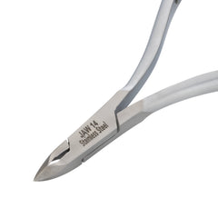 HNSQ-C073 Square Head , (Matt Grey), Jaw 14 ,Double Spring Cuticle Nipper Stainless Steel 420