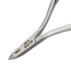 HNSQ-C074 Square Head , (Polish Grey), Jaw 14, Double Spring Cuticle Nipper Stainless Steel 420