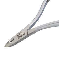 HNSS-C082 Semi-Square Head , (Matt Grey), Jaw 16, Double Spring Cuticle Nipper Stainless Steel 420