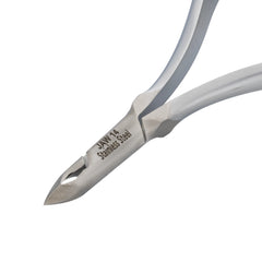 HNRD-C085 Round Head , (Matt Grey), Jaw 14, Double Spring Cuticle Nipper Stainless Steel 420