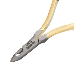 HNRD-C087 Round Head , (Half Gold), Jaw 14, Double Spring Cuticle Nipper Stainless Steel 420