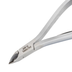 HNSQ-F151 Square Head Cuticle Nipper, Jaw 14, Single Spring, Matt Grey, Stainless Steel 420