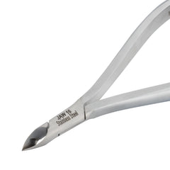 HNRD-F161 Round Head Cuticle Nipper, Jaw 16, Single Spring, (Matt Grey) Stainless Steel 420