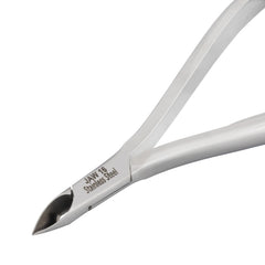 HNRD-F162 Round Head Cuticle Nipper, Jaw 16, Single Spring, (Polish Grey) Stainless Steel 420