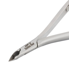 HNRD-F176 Round Head , (Polish Grey), Jaw 14 , Double Spring Cuticle Nipper Stainless Steel 420