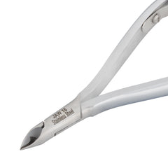 HNRD-F178 Round Head , (Matt Grey), Jaw 16 , Double Spring Cuticle Nipper Stainless Steel 420