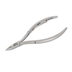HNSQ-E124 Square Head Cuticle Nipper, Jaw 16, Single Spring, Polish Grey, Stainless Steel 420