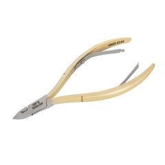 HNSS-E144 Semi-Square Head , (Half Gold), Jaw 16 , Double Spring Cuticle Nipper Stainless Steel 420