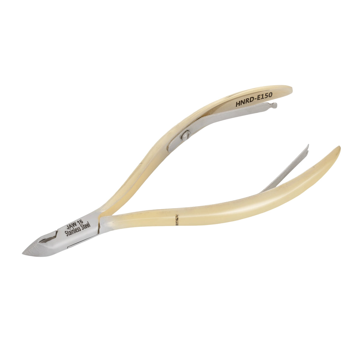HNRD-E150 Round Head , (Half Gold), Jaw 16 , Double Spring Cuticle Nipper Stainless Steel 420