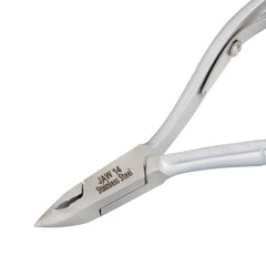 HNSQ-D091 Square Head HAAN Cuticle Nipper, Matt Grey, Jaw 14, Single Spring,Stainless Steel 420