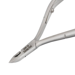 HNRD-D100 Round Head Cuticle Nipper, Jaw 14, Single Spring, Polish Grey, Stainless Steel 420