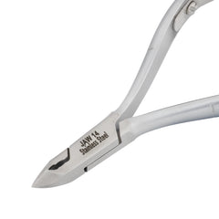 HNSS-D109 Semi-Square Head , (Matt Grey), Jaw 14 , Double Spring Cuticle Nipper Stainless Steel 420