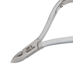 HNSS-D112 Semi-Square Head , (Matt Grey), Jaw 16 , Double Spring Cuticle Nipper Stainless Steel 420