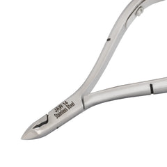 HNRD-D116 Round Head , (Polish Grey), Jaw 14 , Double Spring Cuticle Nipper Stainless Steel 420