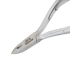 HNSQ-E123 Square Head Cuticle Nipper, Jaw 16, Single Spring, Matt Grey, Stainless Steel 420
