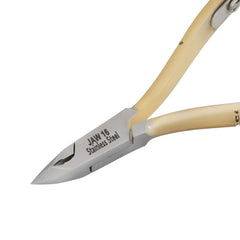 HNSQ-E138 Square Head , (Half Gold), Jaw 16 , Double Spring Cuticle Nipper Stainless Steel 420
