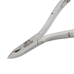 HNSS-E143 Semi-Square Head , (Polish Grey), Jaw 16 , Double Spring Cuticle Nipper Stainless Steel 420