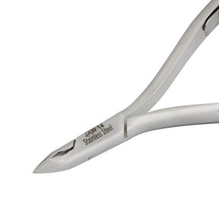 HNRD-E146 Round Head , (Polish Grey), Jaw 14 , Double Spring Cuticle Nipper Stainless Steel 420