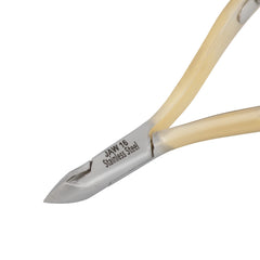 HNRD-E150 Round Head , (Half Gold), Jaw 16 , Double Spring Cuticle Nipper Stainless Steel 420