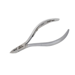 HNSS-D095 Semi-Square Head Cuticle Nipper, Jaw 14, Single Spring, Matt Grey, Stainless Steel 420