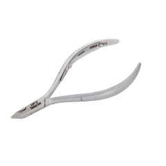 HNRD-D099 Round Head Cuticle Nipper, Jaw 14, Single Spring, Matt Grey, Stainless Steel 420