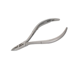 HNSS-D096 Semi-Square Head Cuticle Nipper, Jaw 14, Single Spring, Polish Grey, Stainless Steel 420