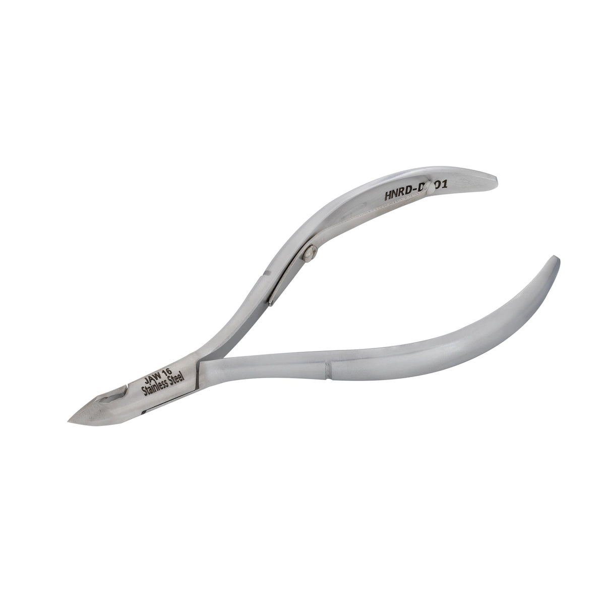 HNRD-D101 Round Head , (Matt Grey), Jaw 16 ,Single Spring Cuticle Nipper Stainless Steel 420