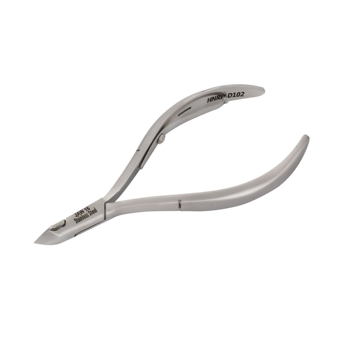 HNRD-D102 Round Head , (Polish Grey), Jaw 16 ,Single Spring Cuticle Nipper Stainless Steel 420