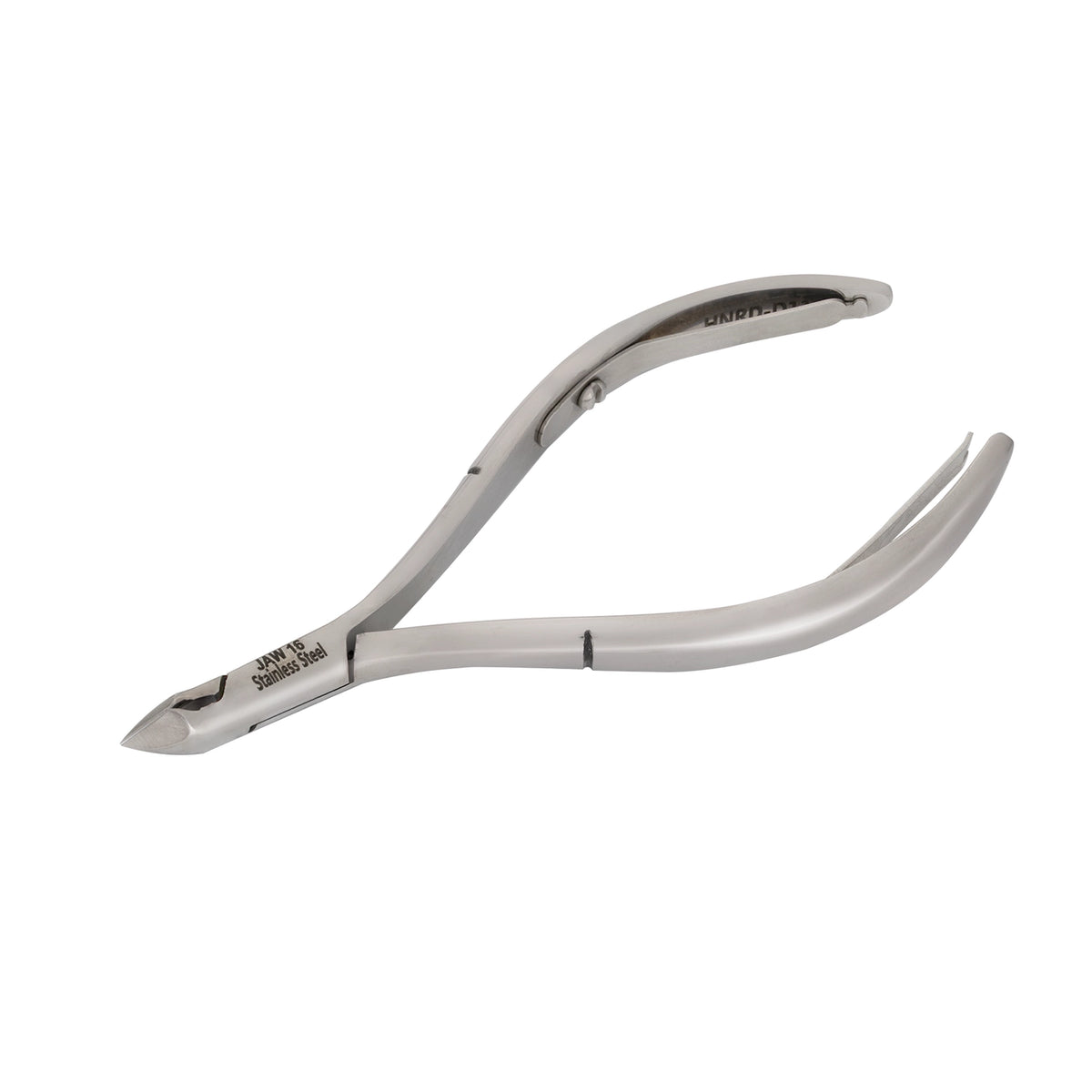 HNRD-D119 Round Head , (Polish Grey), Jaw 16 , Double Spring Cuticle Nipper Stainless Steel 420
