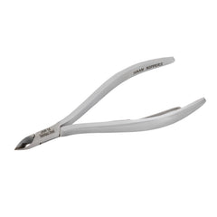 HNRD-F159  Round Head Cuticle Nipper, Jaw 14, Single Spring, Matt Grey, Stainless Steel 420
