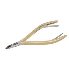 HNRD-F177 Round Head , (Half Gold), Jaw 14 , Double Spring Cuticle Nipper Stainless Steel 420
