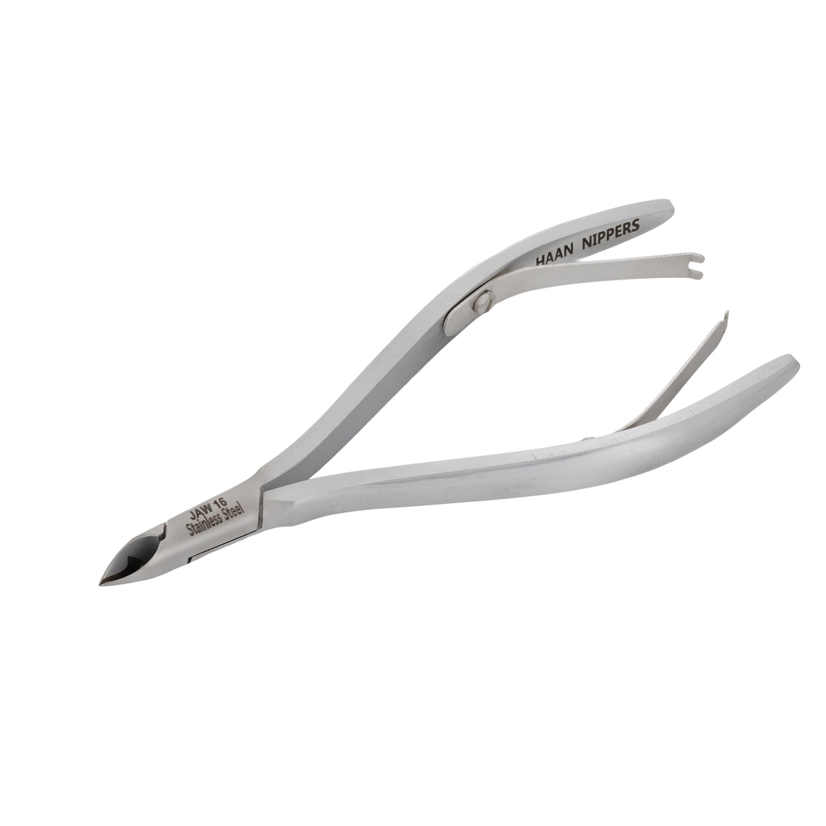 HNRD-F178 Round Head , (Matt Grey), Jaw 16 , Double Spring Cuticle Nipper Stainless Steel 420