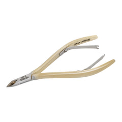 HNRD-F180 Round Head , (Half Gold), Jaw 16 , Double Spring Cuticle Nipper Stainless Steel 420