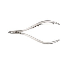 HNSS-B036 Semi-Square Head Cuticle Nipper, Jaw 14, Single Spring, Polish Grey, Stainless Steel 420