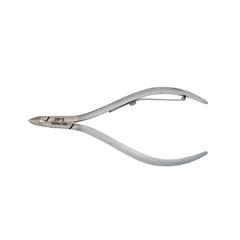 HNSS-B037 Semi-Square Head Cuticle Nipper, Jaw 16, Single Spring, Matt Grey, Stainless Seel 420