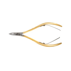 HNSS-B051 Semi-Square Head , (Half Gold), Jaw 14 , Double Spring Cuticle Nipper Stainless Steel 420
