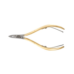 HNRD-B060 Round Head , (Half Gold), Jaw 16 , Double Spring Cuticle Nipper Stainless Steel 420
