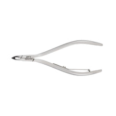 HNSS-F156 Semi-Square Head Cuticle Nipper, Jaw 14, Single Spring, Polish Grey, Stainless Steel 420