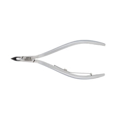 HNSS-F157 Semi-Square Head Cuticle Nipper, Jaw 16, Single Spring, Matt Grey, Stainless Steel 420