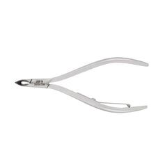 HNRD-F160 Round Head Cuticle Nipper, Jaw 14, Single Spring, Polish Grey, Stainless Steel 420