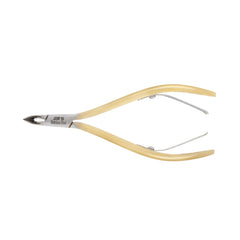HNSS-F174 Semi-Square Head , (Half Gold), Jaw 16 , Double Spring Cuticle Nipper Stainless Steel 420