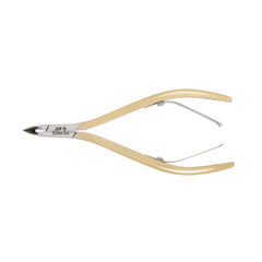 HNRD-F180 Round Head , (Half Gold), Jaw 16 , Double Spring Cuticle Nipper Stainless Steel 420