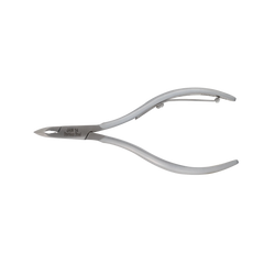 HNSQ-C061 Square Head , (Matt Grey), Jaw 14 , Single Spring Cuticle Nipper Stainless Steel 420