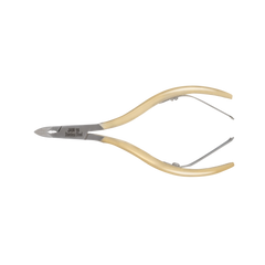 HNSQ-C078 Square Head , (Half Gold), Jaw 16, Double Spring Cuticle Nipper Stainless Steel 420