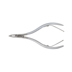 HNSS-C079 Semi-Square Head , (Matt Grey), Jaw 14, Double Spring Cuticle Nipper Stainless Steel 420