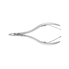 HNSS-C080 Semi-Square Head, (Polish Grey), Jaw 14, Double Spring Cuticle Nipper Stainless Steel 420