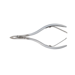 HNRD-C085 Round Head , (Matt Grey), Jaw 14, Double Spring Cuticle Nipper Stainless Steel 420